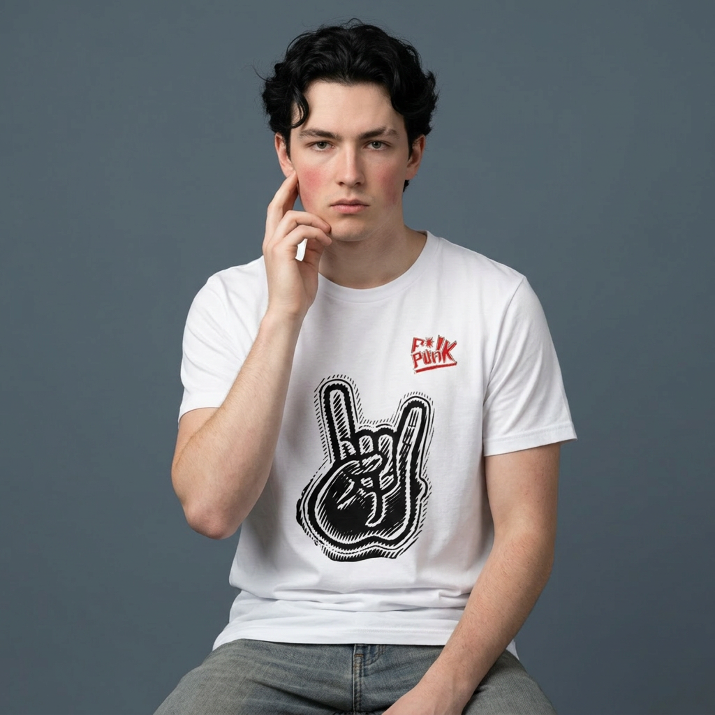Punk Rock On - White