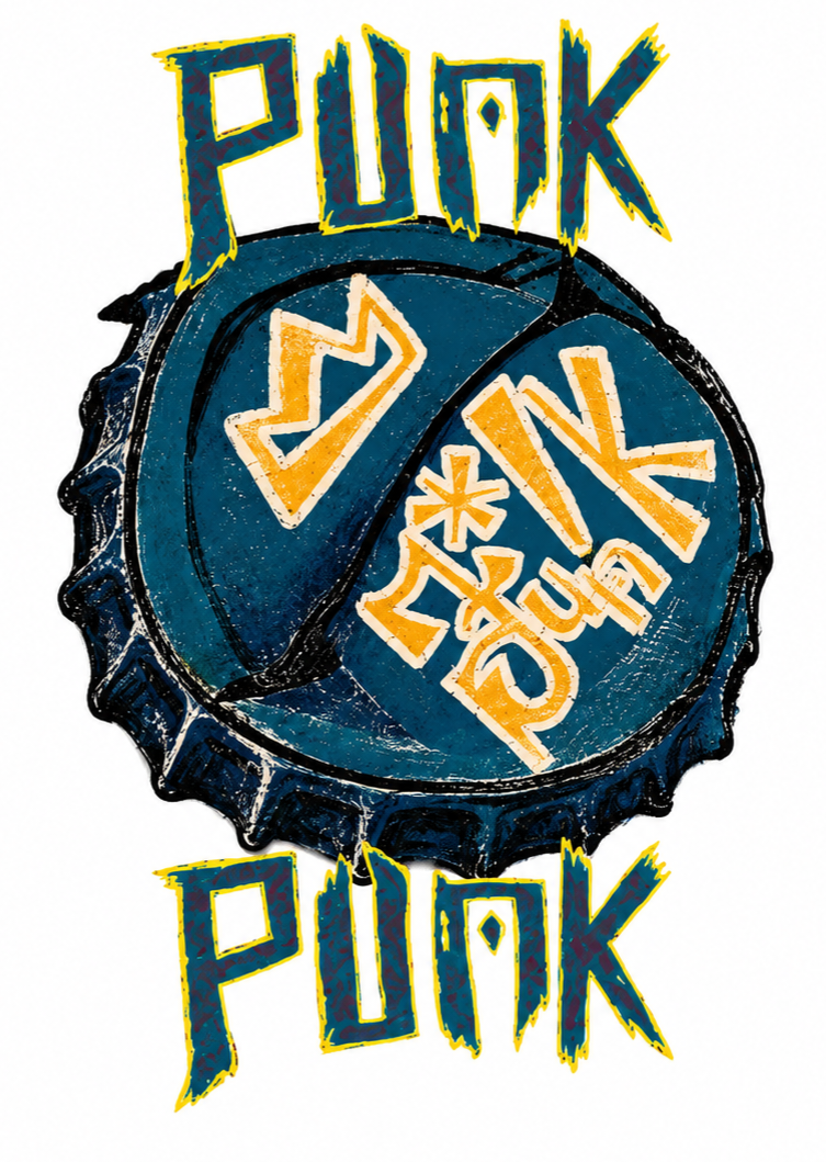 Punk Bottlecap - White
