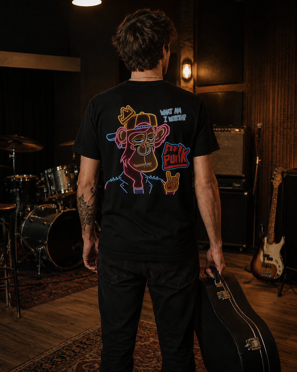 Punk Monk Neon - Back