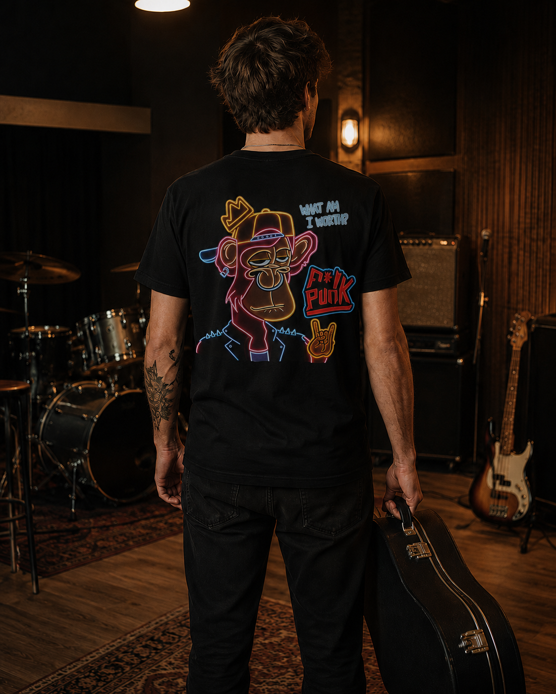 Punk Monk Neon - Back