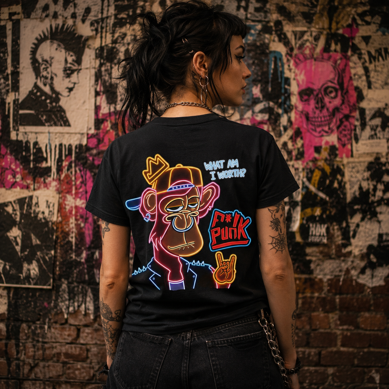 Punk Monk Neon - Back